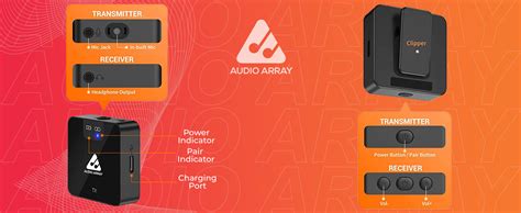 Audio Array AM-W11 Wireless Mic | Upto 4hr Battery & 60m Range | Volume ...