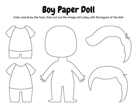 Paper Dolls Printable Template