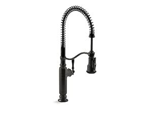 Kohler K-77515-2BZ Tournant Semi-Professional Pull-Down Kitchen Faucet ...