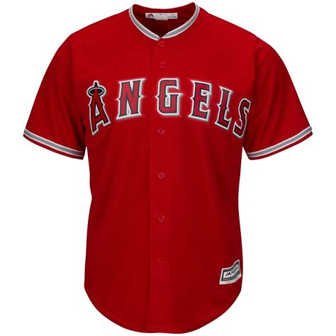 Majestic Los Angeles Angels of Anaheim Youth Scarlet Official Cool Base ...
