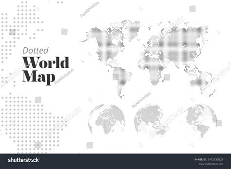Vector Dotted World Map 的图像结果