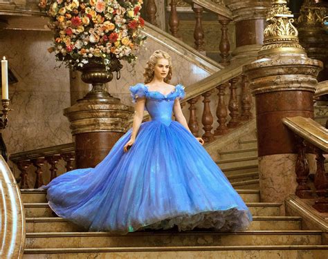 Lily James_Cinderella_blue dress | Cinderella dresses, Iconic dresses ...