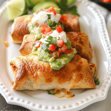 Baked Chicken Chimichangas Chicken Chimichangas