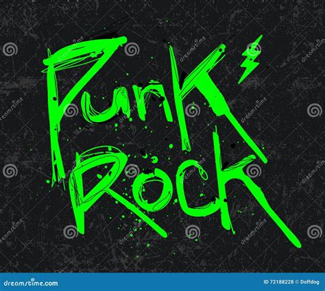 Punk rock logo stock vector. Illustration of festival - 72188228