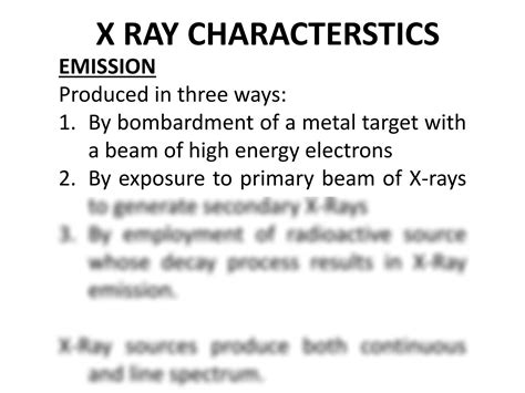 SOLUTION: X rays spectroscopy - Studypool