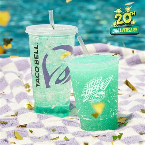 Taco Bell: Regular Mtn Dew Baja Blast Freeze or Medium Baja Blast ...
