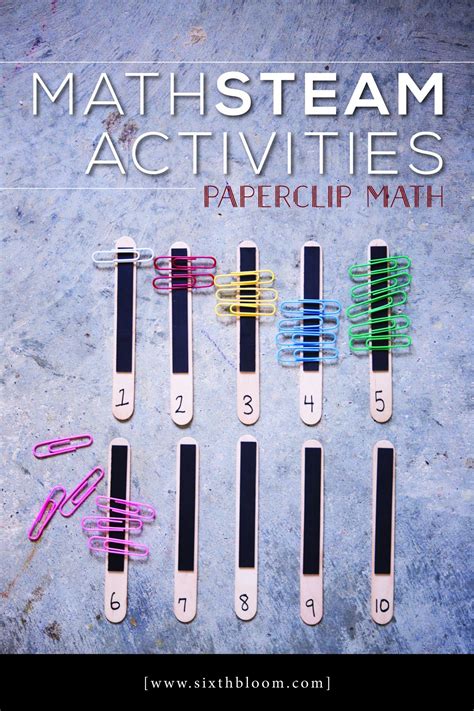 Math STEAM Activities – Paperclip Math, math stem activity, stem math ...