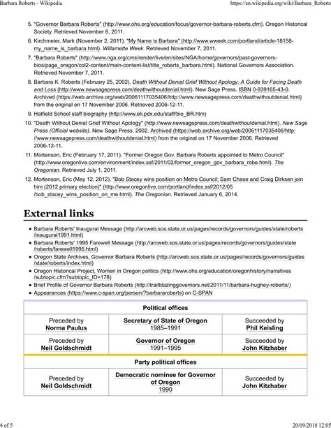 Barbara roberts | PDF