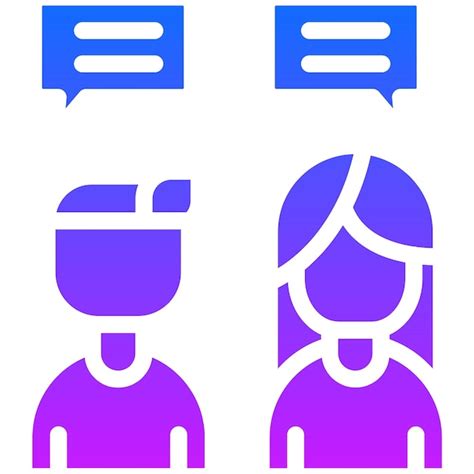 그룹 채팅 아이콘 | 프리미엄 벡터