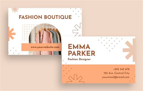 Business Card Design for Fashion 的图像结果
