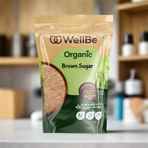 WellBe Organic Brown Sugar 1kg – WellBeFoods