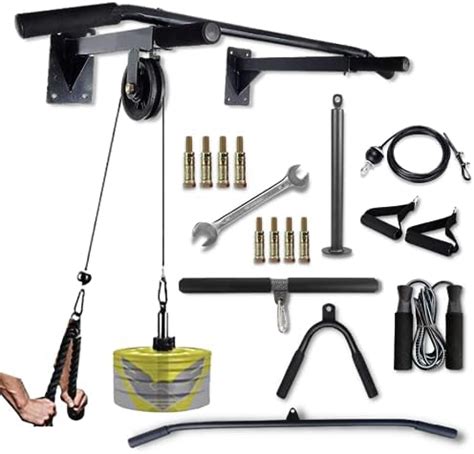 FIRE FITNESS pull-up bar dynamic lat pull down cable pully system for ...