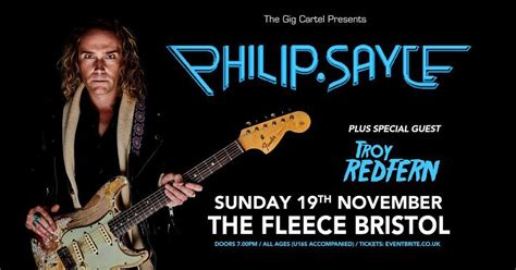 Philip Sayce + Troy Redfern at The Fleece, Bristol 19/11/23, 12 Saint ...