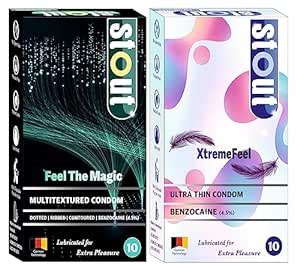 Buy Stout Delay Climax Condom Combo For men |Dotted|ribbed|Ultra Thin ...