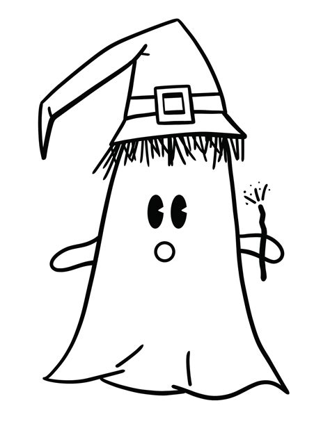 Ghost Printable Coloring Pages