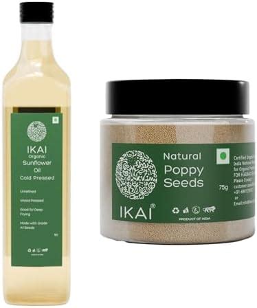 IKAI Natural Poppy Seeds 50gm, No Artificial Colours & Preservatives F ...