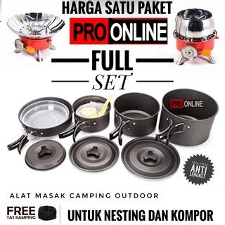 Jual Cooking Set DS 500 - Alat masak Camping dan kompor Camping Outdoor ...