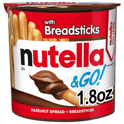 Nutella & GO! Hazelnut And Cocoa Spread With Breadsticks, Snack Cup, 1. ...