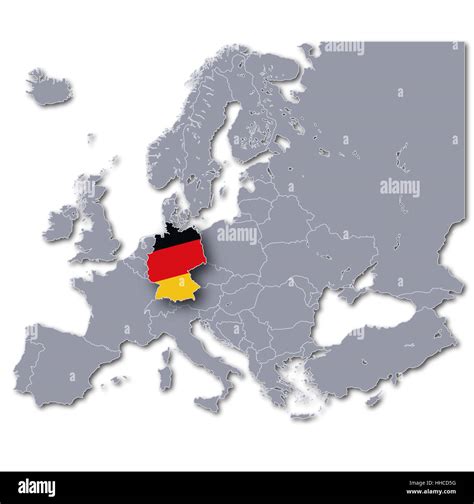 map of europe germany Stock Photo - Alamy
