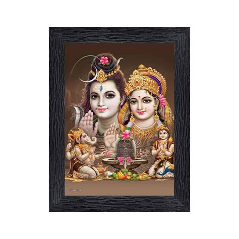 Buy Generic Bhole Nath parivar (Maa Parvati, Ganesh, Kartikey and Shiv ...