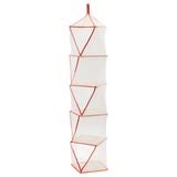 TIGERFINK storage with 5 compartments, beige/orange - IKEA