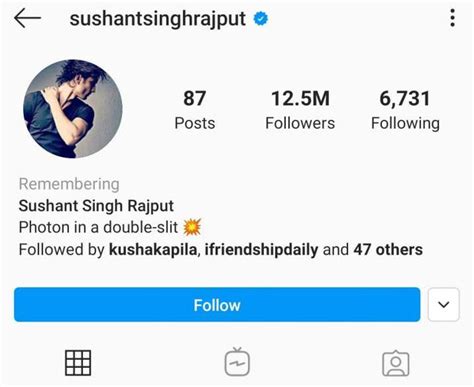 sushant singh rajput Instagram account memorialised-सुशांत सिंह राजपूत ...