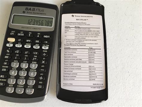 Финансовый калькулятор CFA "Texas Instruments" BA II Plus - Ti-Calculators