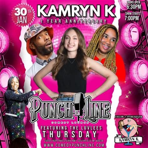Kamryn K’s Anniversary Show, Punchline Comedy Lounge Southfield ...