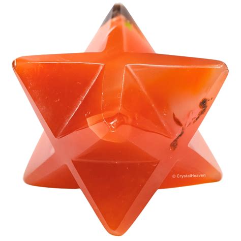 Carnelian Merkaba Star - Premium Crystal Merkaba Star