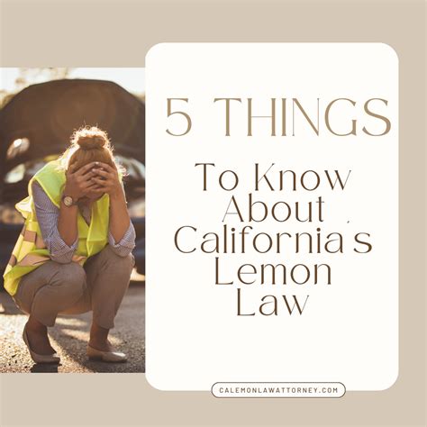 5 Things You Need to Know About California's Lemon Law - California Lemon Law Attorney Sotera ...