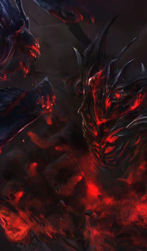 Download wallpaper darkness, blood, the demon, art, skull, section ...