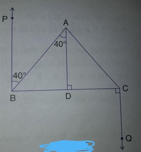 in figure show that a. BP||AD b. CQ||AD c. BP||CQ - Brainly.in