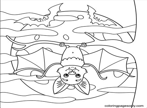 Halloween Bat Coloring Pages