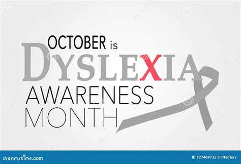 Dyslexia awareness month stock illustration. Illustration of proble ...