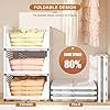 HomeVogue 4 Pcs Almirah Organizer for Clothes Storage - Stack it Up ...