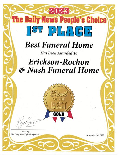 Erickson-Rochon & Nash Funeral Homes, Inc. | Iron Mountain MI