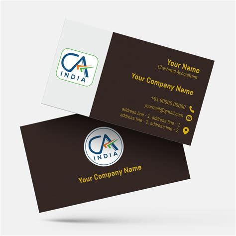 Download sample CA visiting card images and customize them online ...