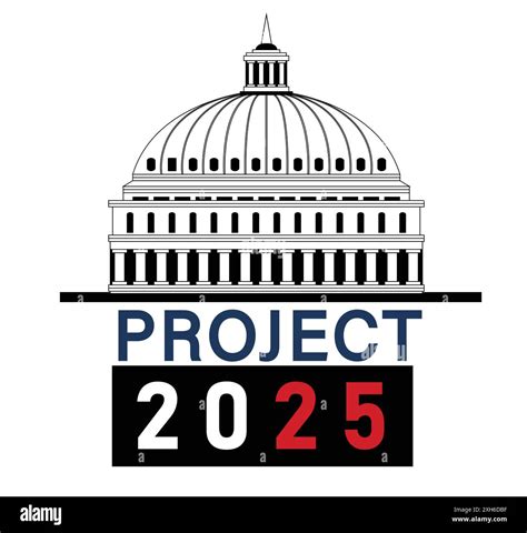 Project 2025, also known as the Presidential Transition Project, design with United states flag ...