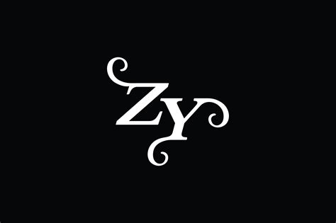 Monogram ZY Logo V2 Gráfico por Greenlines Studios · Creative Fabrica