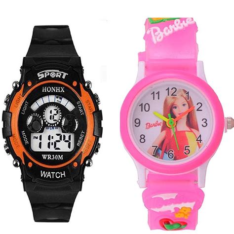 Buy MASTRENA Analog-Digital Boy's and Girl's (Digital Orange Analog ...