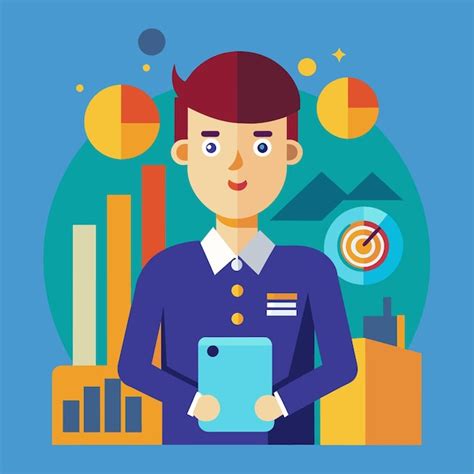 Auctioneer vector character in flat style | Premium AI-generated vector