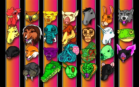 Hotline Miami Inspired Animal Masks Wallpaper HD