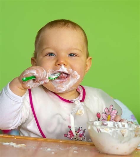 Teen Eating Yogurt