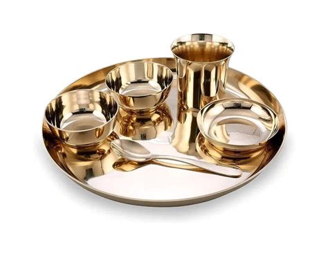 Easycraft - Kansa Thali Set | Bronze Thali Set