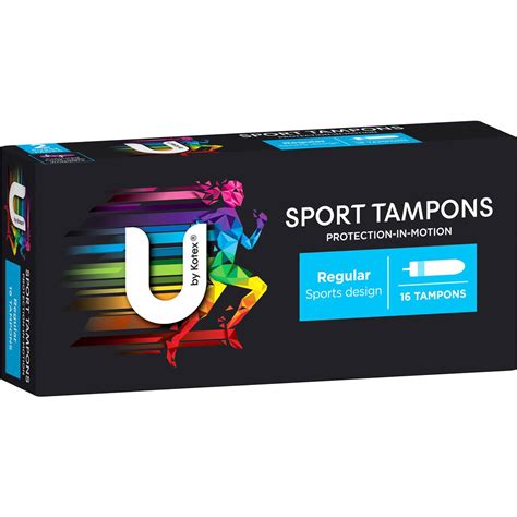 U By Kotex Sport Tampons Regular Regular 16 Pack | Woolworths