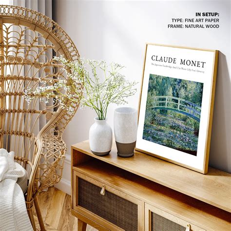 Claude Monet Botanical Art Flower Art Floral Bridge: Buy Flower ...
