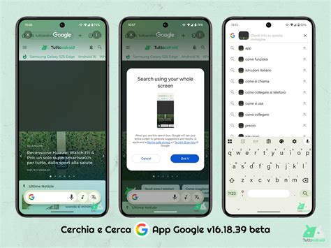 Cerchia e Cerca: in rollout la ricerca sfruttando l'intera schermata