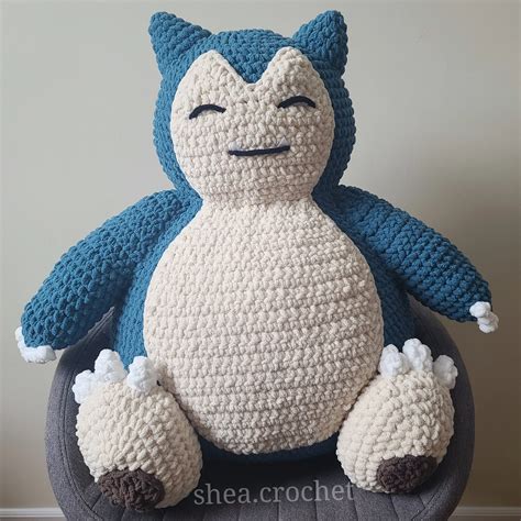 snorlax crochet pattern — shea crochet