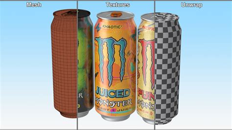3D model Monster Energy Drinks Set | 3D Molier International