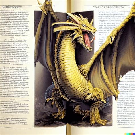 Post 2 of 50,000: a full page image of a [blank] dragon from a D&D ...